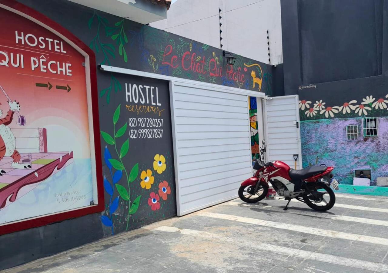 "Le Chat Qui Peche" Hostel A 150 Metros Da Praia De Pajucara Maceio  Ngoại thất bức ảnh